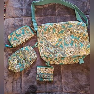 Vera Bradley 4pc set Messenger Bag